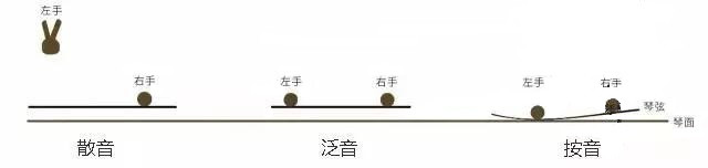 古琴音色—泛音 按音 散音 都是什么弹奏手法